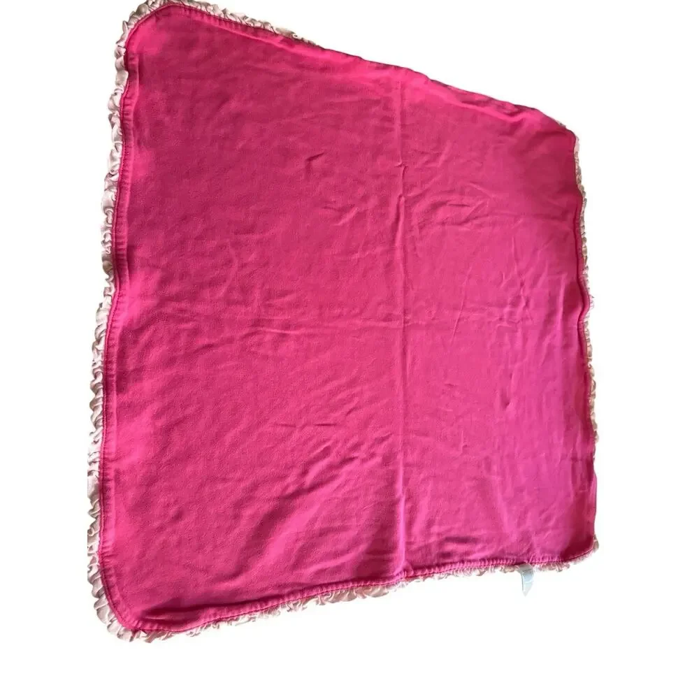 Child of Mine by Carter’s Pink Baby Blanket Satin Ruffle Elephant Security Lovey